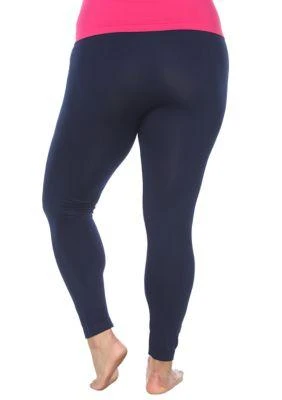 商品White Mark|Mark Plus Size Super Stretch Solid Leggings,价格¥136,第2张图片详细描述