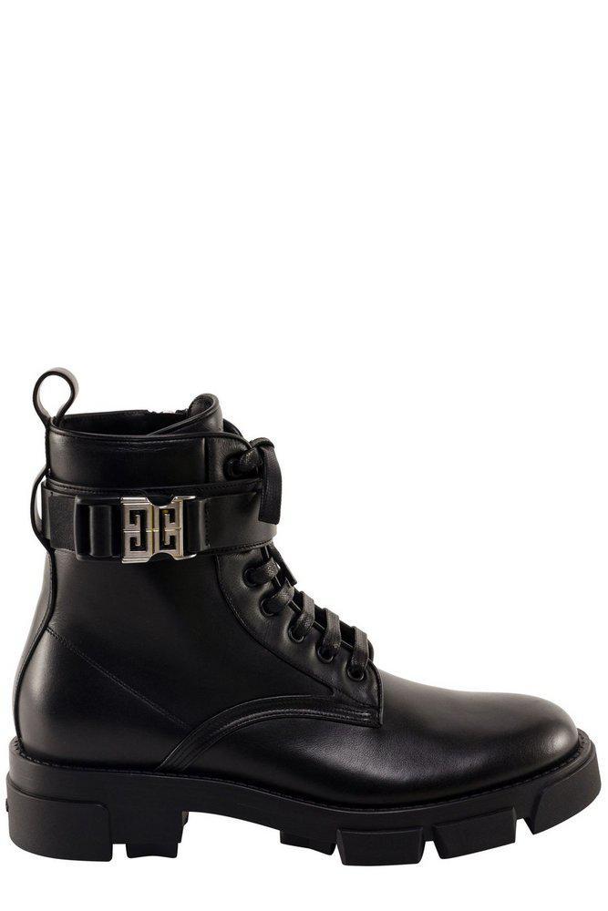 商品Givenchy|Givenchy Terra 4G Buckle Ankle Boots,价格¥5347-¥6060,第1张图片