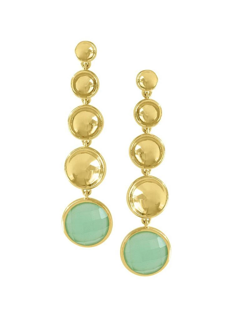 商品Dean Davidson|Sol 22K Gold-Plated Statement Gemstone Drop Earrings,价格¥1365,第1张图片