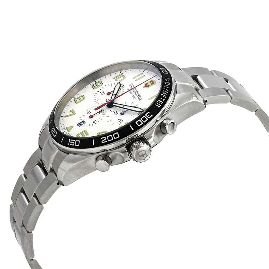 商品Victorinox|Victorinox Fieldforce Chronograph Quartz White Dial Mens Watch 241856,价格¥2227,第2张图片详细描述