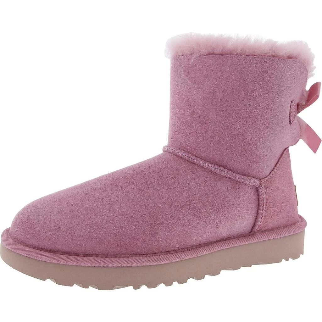 Mini Bailey Bow II Womens Suede Shearling Winter Boots 商品
