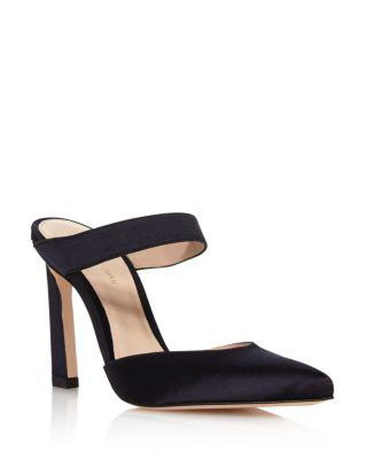商品Stuart Weitzman|Women's Eventually Satin Pointed Toe High-Heel Mules ,价格¥1611,第1张图片