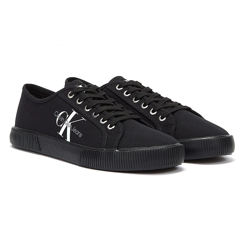 商品Calvin Klein|Calvin Klein Jeans Essential Vulcanized 1 Mens Triple Black Trainers,价格¥352,第1张图片