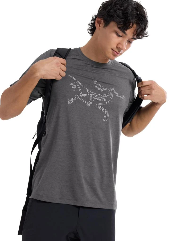 商品Arc'teryx|Arc'teryx Cormac Logo Shirt SS Men's | UPF 40+ Sweat-Wicking Tee for Climbing - Redesign,价格¥585,第4张图片详细描述