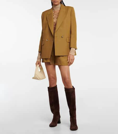 商品Khaite|Admiral suede knee-high boots,价格¥10175,第2张图片详细描述