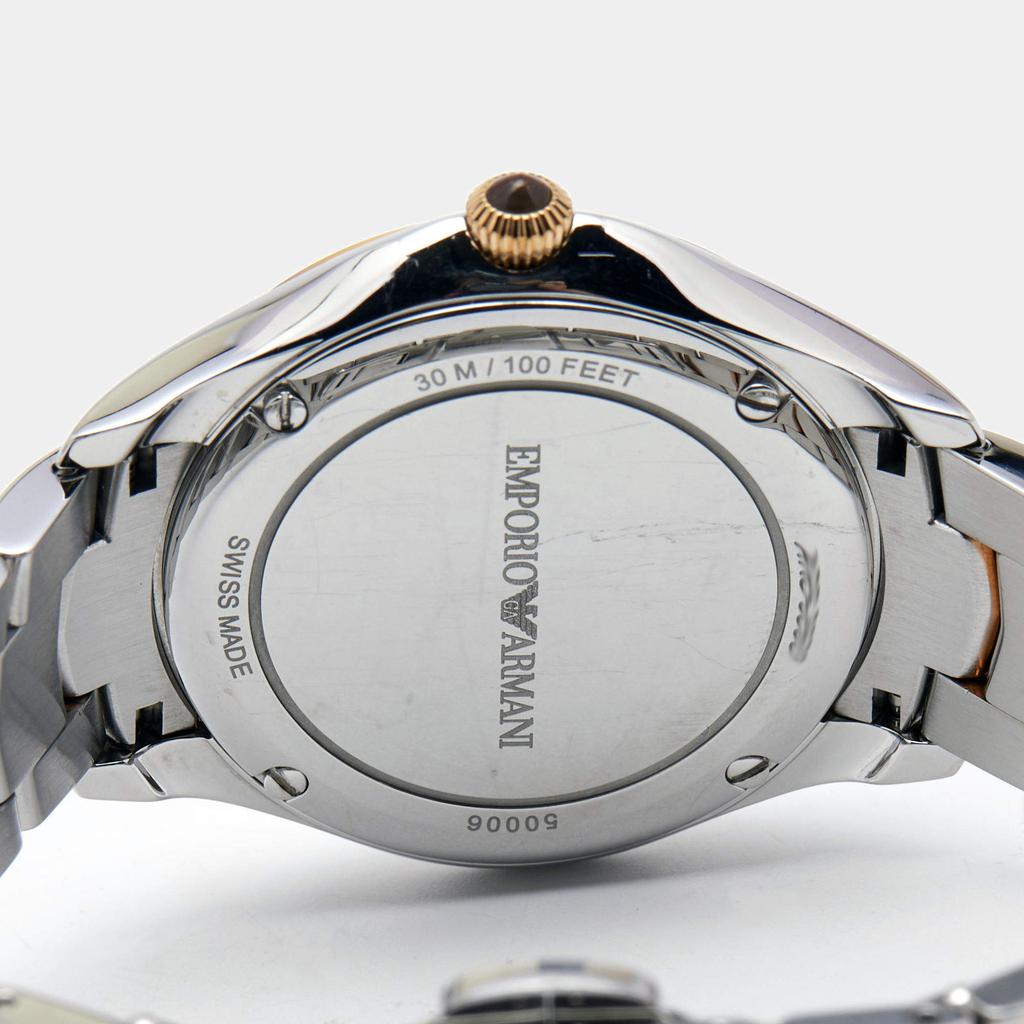 Emporio Armani Mother of Pearl Two Tone Stainless Steel Esedra ARS8503 Women's Wristwatch 35 mm商品第4张图片规格展示