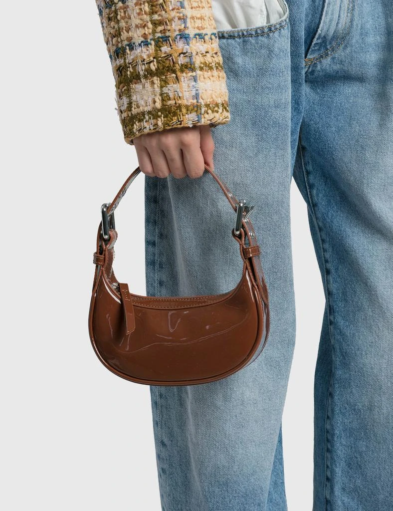 商品by FAR|MINI SOHO CHOCOLATE PATENT LEATHER,价格¥1594,第5张图片详细描述