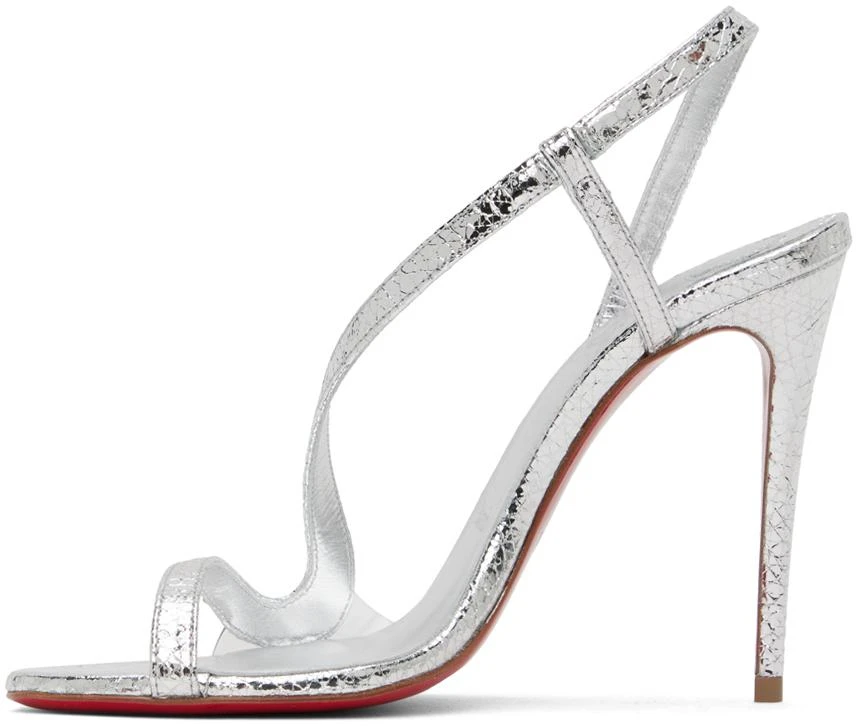 商品Christian Louboutin|Silver Rosalie Heeled Sandals,价格¥6955,第3张图片详细描述