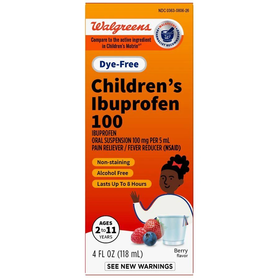 商品Walgreens|儿童布洛芬悬浮液 浆果味,价格¥60,第1张图片