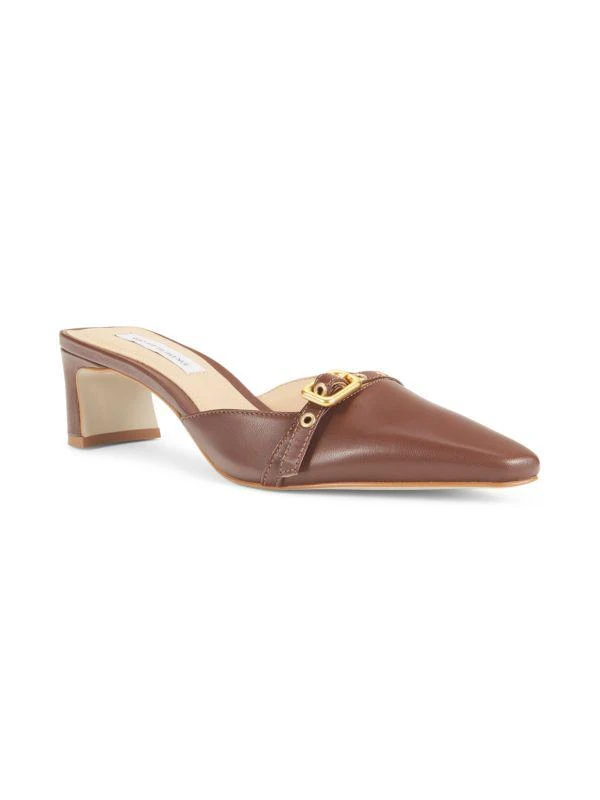 商品Saks Fifth Avenue|51MM Leather Block Heel Mules,价格¥551,第2张图片详细描述