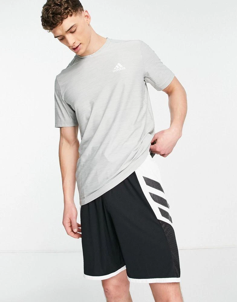 商品Adidas|adidas Training Aeroready t-shirt in grey,价格¥146,第1张图片