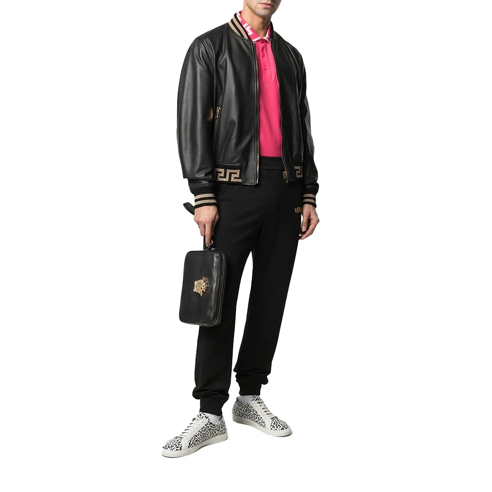 商品[国内直发] Versace|范思哲 美杜莎头像拉链 牛皮 零钱包通勤包手拿包 小号 男款 黑色,价格¥5029,第6张图片详细描述