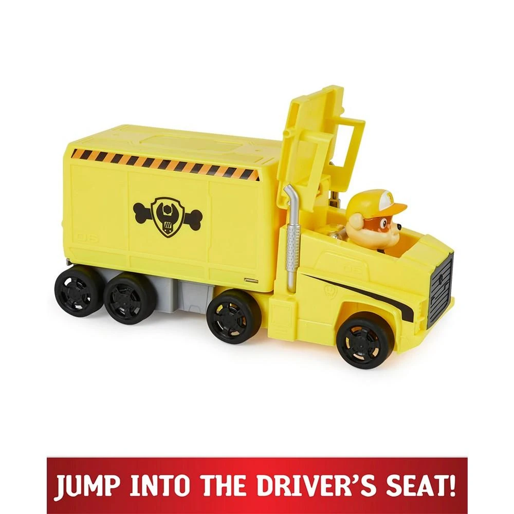 商品Paw Patrol|Big Truck Pup's Rubble Transforming Toy Trucks with Collectible Action Figure,价格¥134,第3张图片详细描述