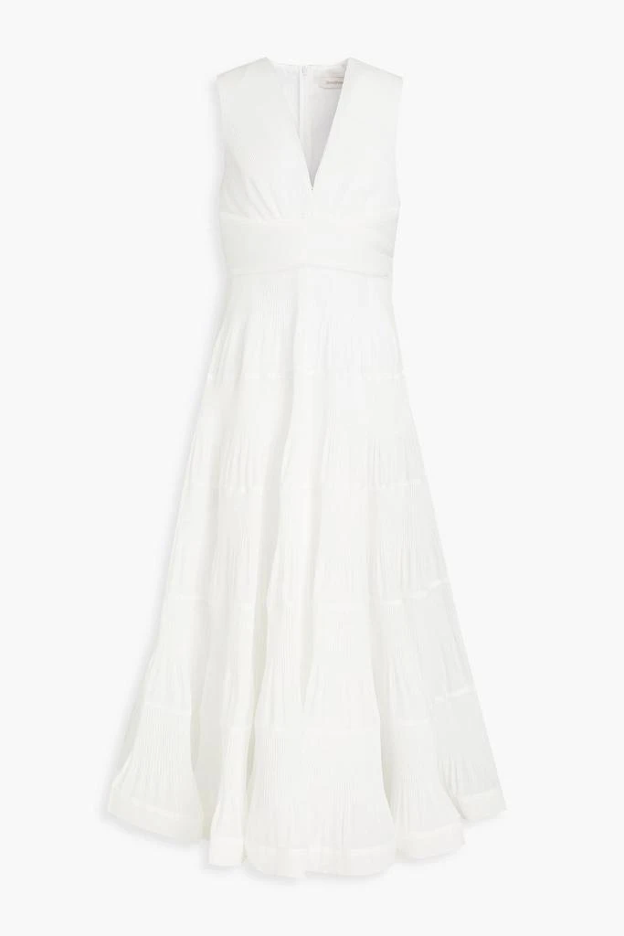商品Zimmermann|Tiered paisley-print organza midi dress,价格¥6072,第1张图片详细描述