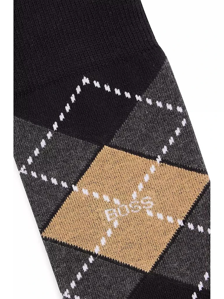 商品Hugo Boss|Two-Pack of Regular-Length Socks in a Cotton Blend,价格¥127,第2张图片详细描述