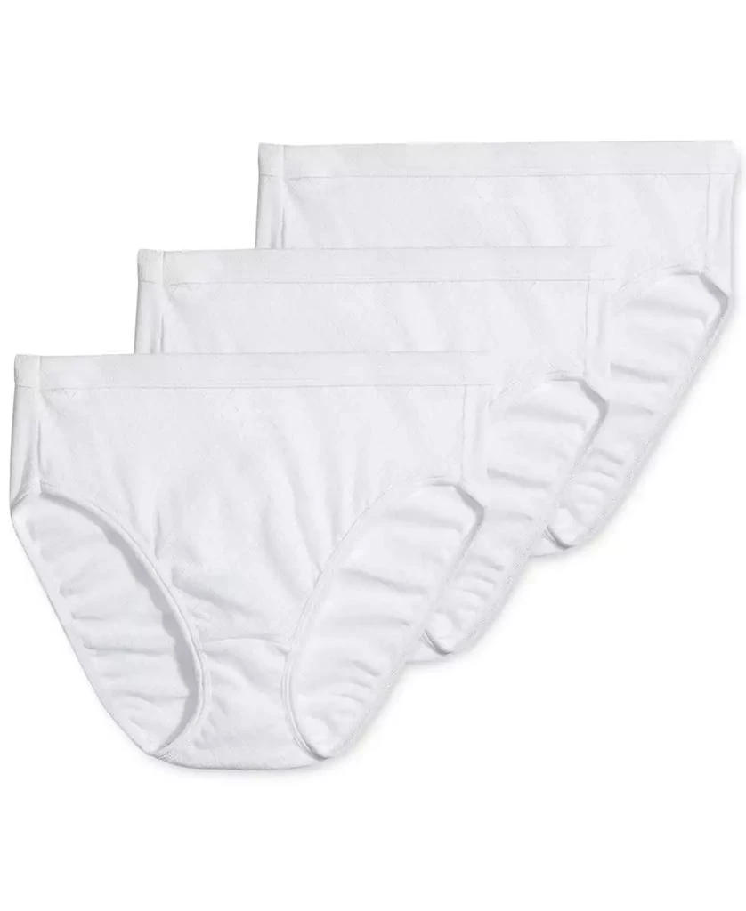 商品Jockey|Elance Cotton French Cut Underwear 3-Pk 1541, Extended Sizes,价格¥116,第2张图片详细描述