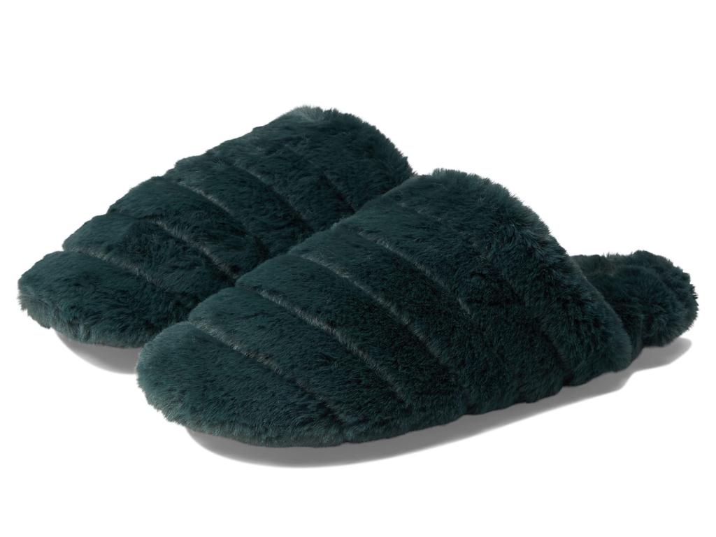 Quilted Scuff Slippers in Recycled Faux Fur商品第1张图片规格展示