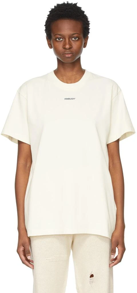 商品Ambush|SSENSE Exclusive Off-White XL Logo T-Shirt,价格¥784,第1张图片