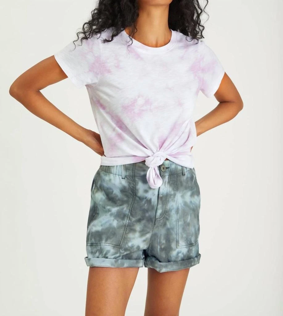 商品Sanctuary|Perfect Knot Tee in Lavender Ice Tie Dye,价格¥364,第1张图片