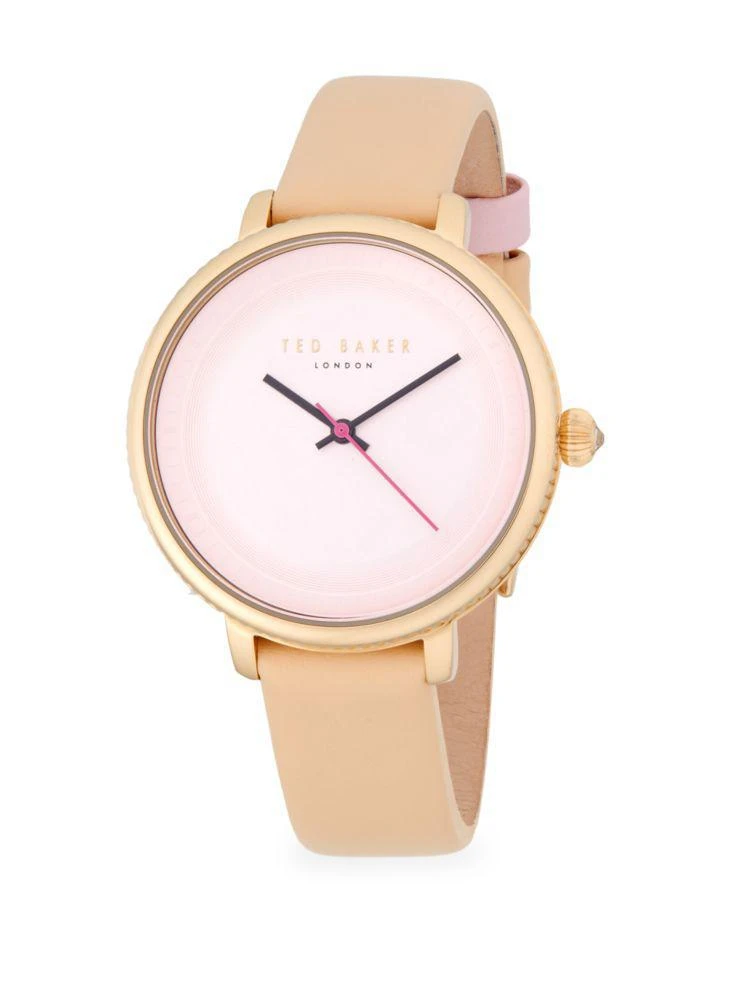 商品Ted Baker London|Isla Stainless Steel Quartz Analog Leather-Strap Watch,价格¥582,第1张图片