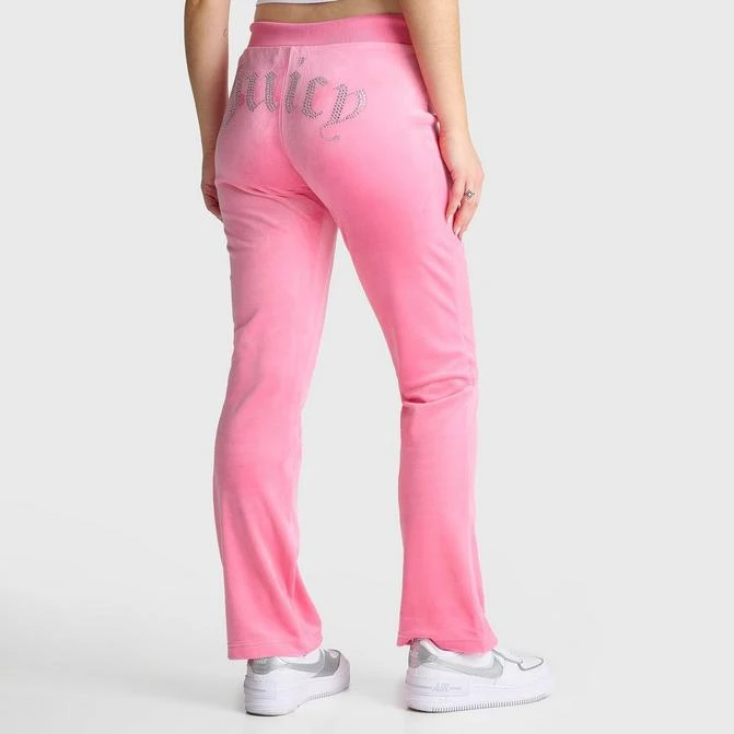 商品Juicy Couture|Women's Juicy Couture OG Big Bling Velour Track Pants,价格¥410,第1张图片