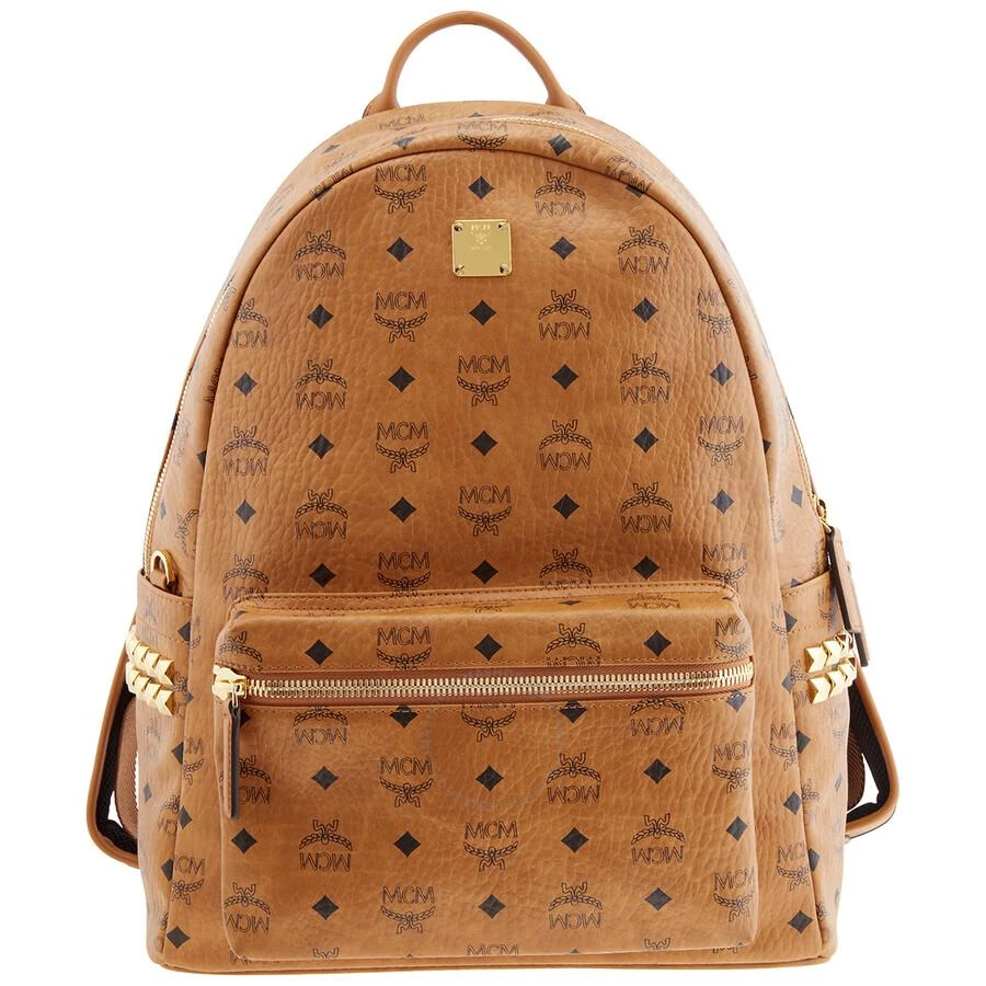 商品MCM|Visetos Stark Studs Medium Backpack - Cognac,价格¥4818,第2张图片详细描述
