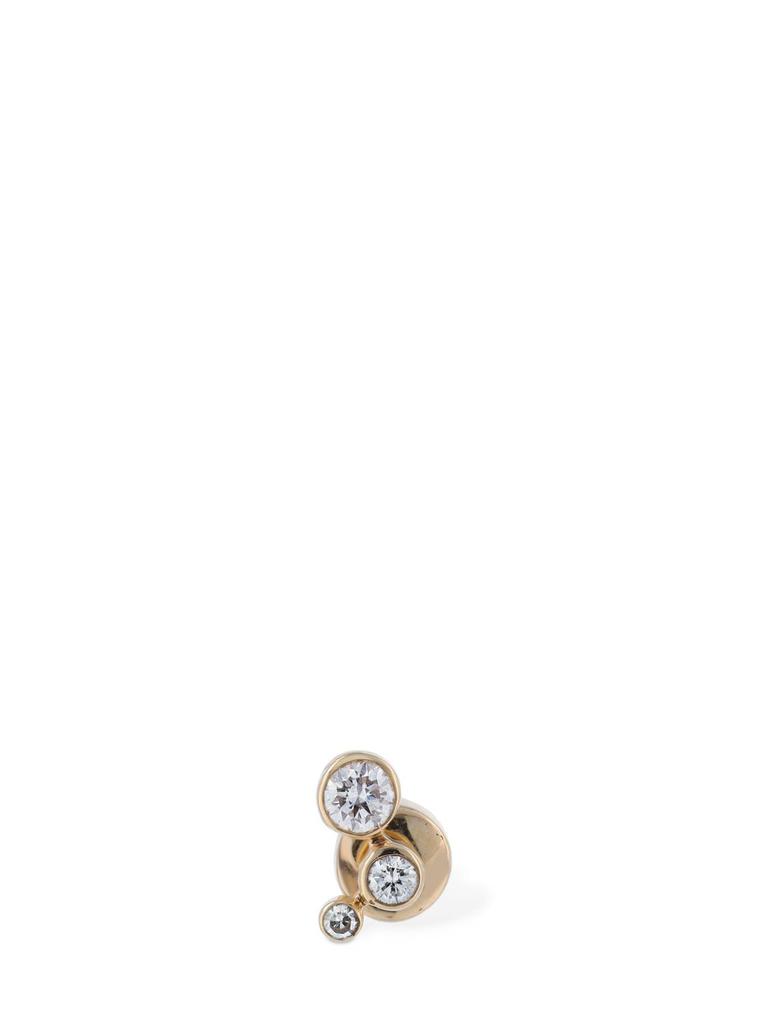 14kt & Diamond Coco Mono Earring商品第2张图片规格展示