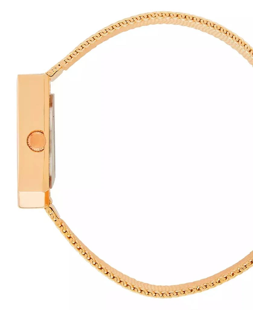 商品London Fog|Unisex Cavern Rose Gold Alloy Mesh Watch,价格¥498,第2张图片详细描述