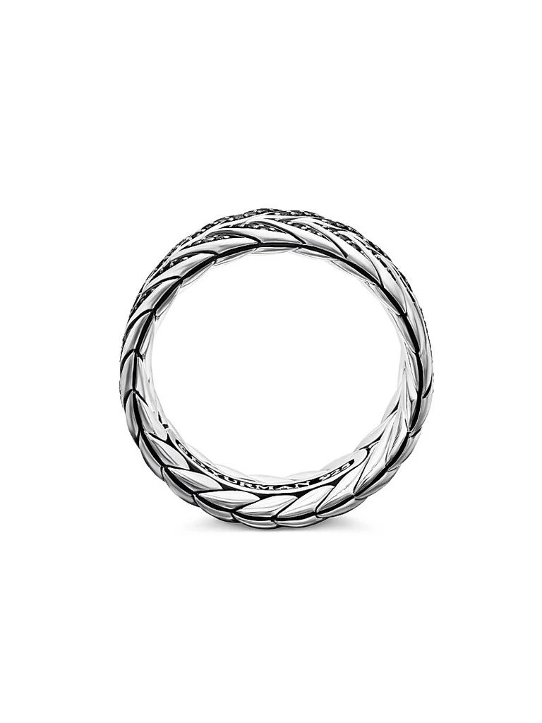 商品David Yurman|Chevron Pavé Band Ring in Sterling Silver,价格¥16242,第5张图片详细描述