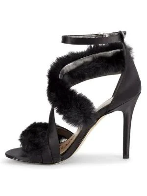 商品Sam Edelman|Adelle Stiletto Faux Fur Sandals,价格¥630,第4张图片详细描述