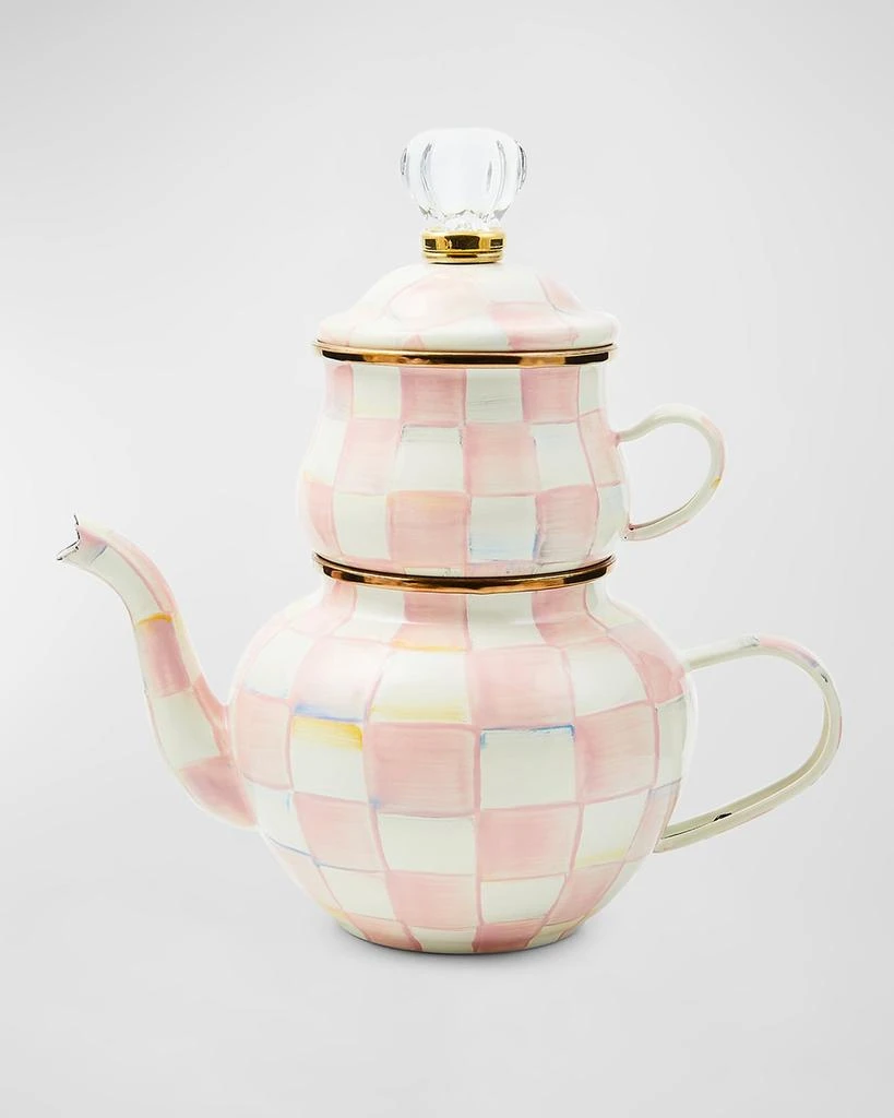 商品MacKenzie-Childs|Rosy Check Enamel High Tea Set,价格¥1529,第1张图片