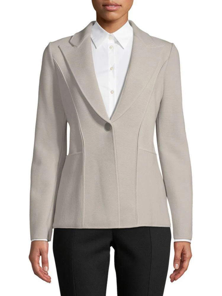 商品Giorgio Armani|Ribbed Peak Lapel Jacket,价格¥7338,第1张图片