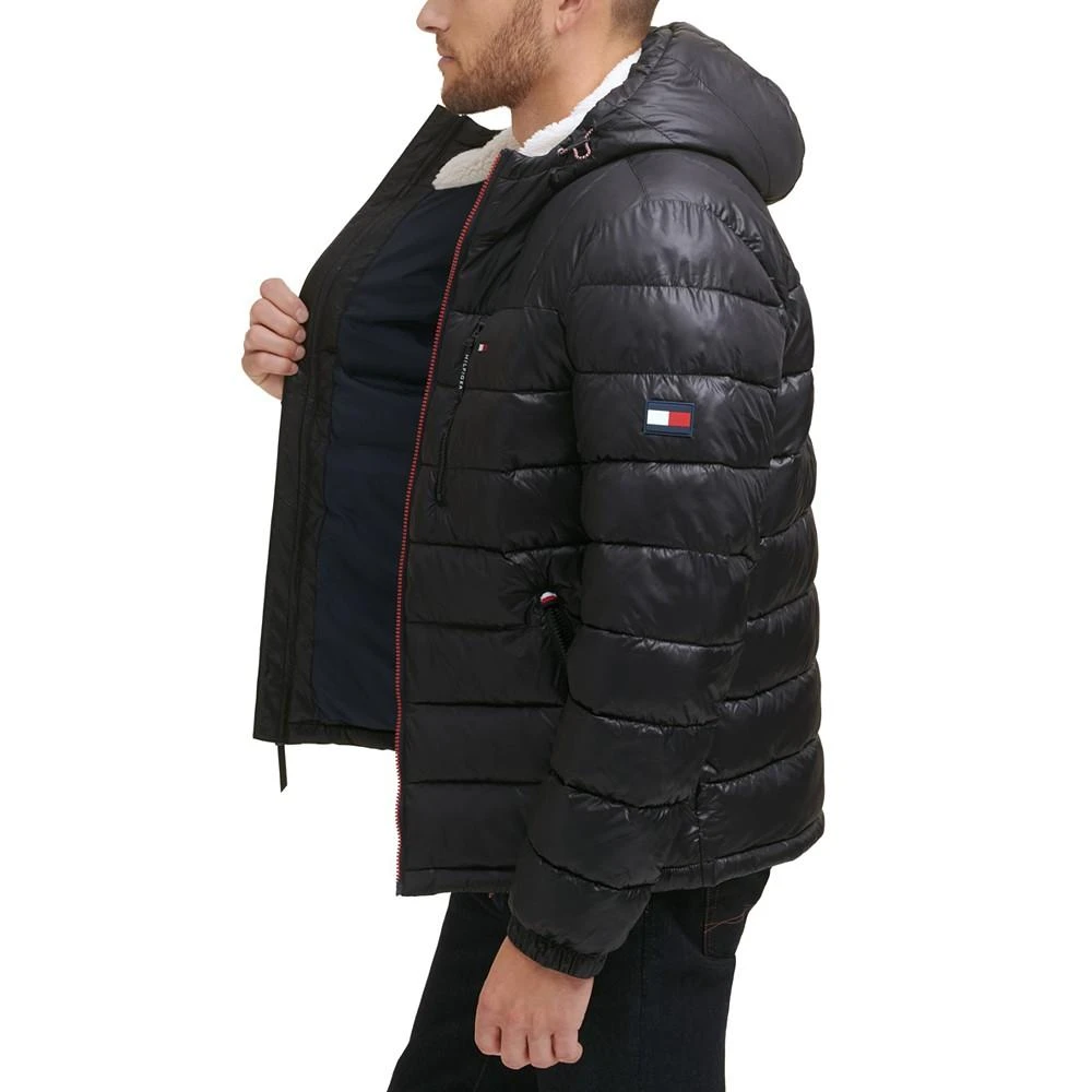 Tommy Hilfiger Men's  Sherpa Lined Hooded Quilted Puffer Jacket 2