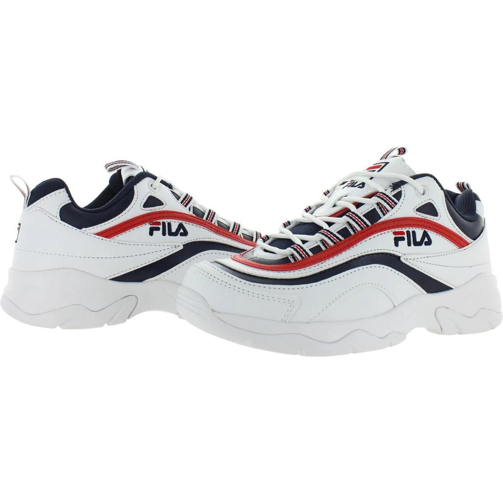 商品Fila|Fila Mens Ray Faux Leather Low Top Sneakers,价格¥314,第3张图片详细描述