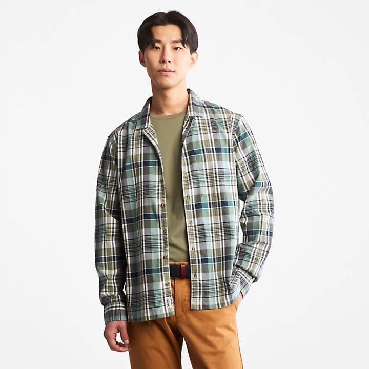 商品Timberland|Outdoor Heritage Check Shirt for Men in Green,价格¥329,第1张图片