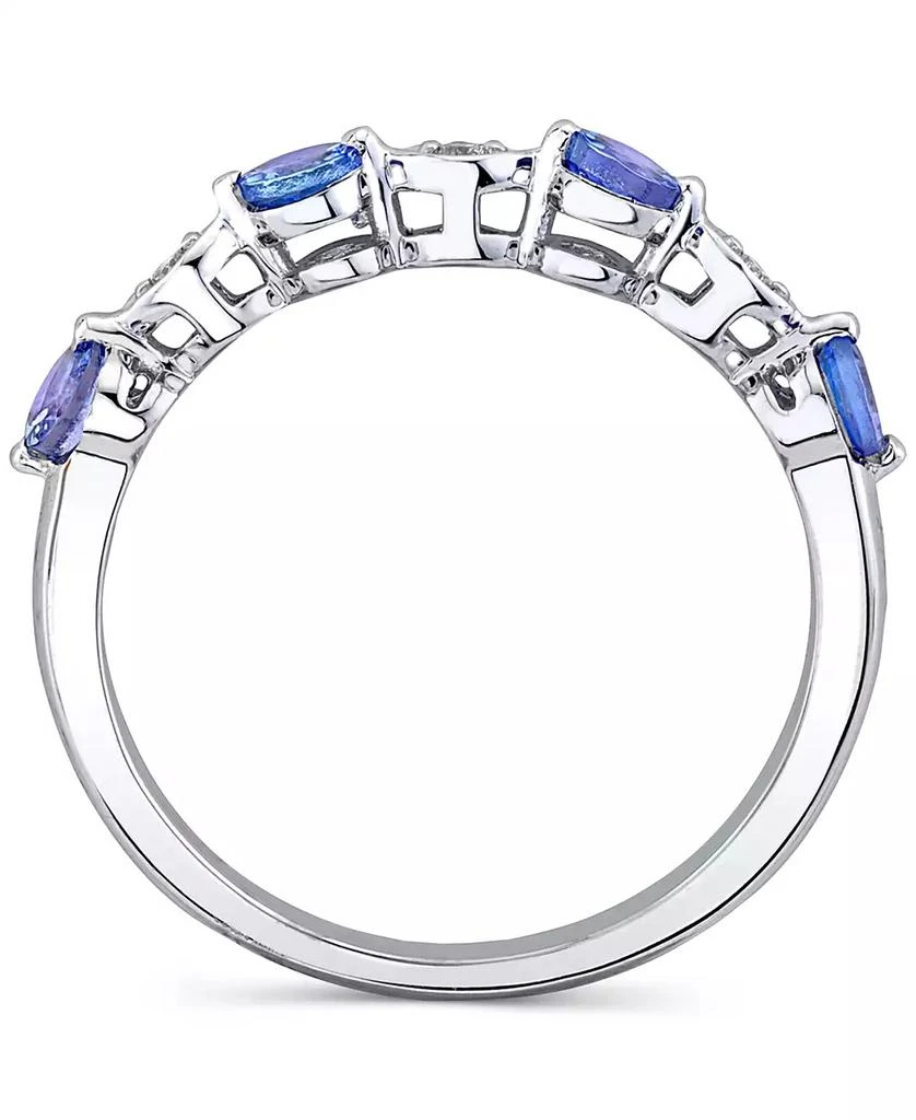 商品Macy's|Tanzanite (5/8 ct. t.w.) & Diamond Accent Ring in 14k White Gold,价格¥1725,第2张图片详细描述