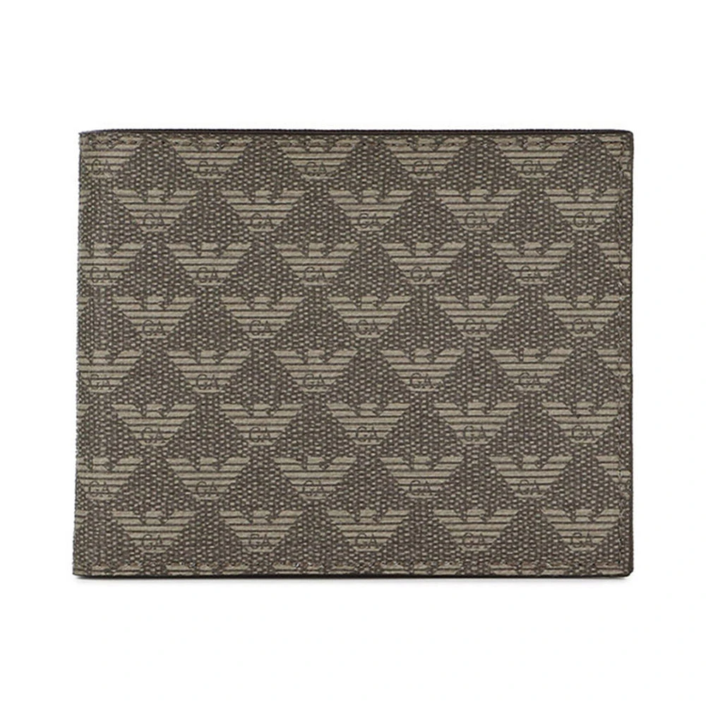商品[国内直发] Emporio Armani|EMPORIO ARMANI 棕色男士短款钱夹 YEM176-YH606-86578,价格¥1400,第1张图片