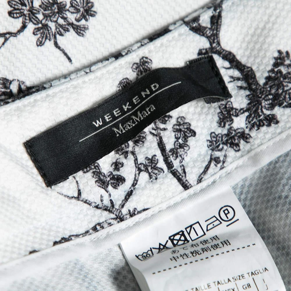 商品[二手商品] Weekend Max Mara|Weekend Max Mara White Printed Cotton Embroidered Detailed Pants L,价格¥802,第5张图片详细描述