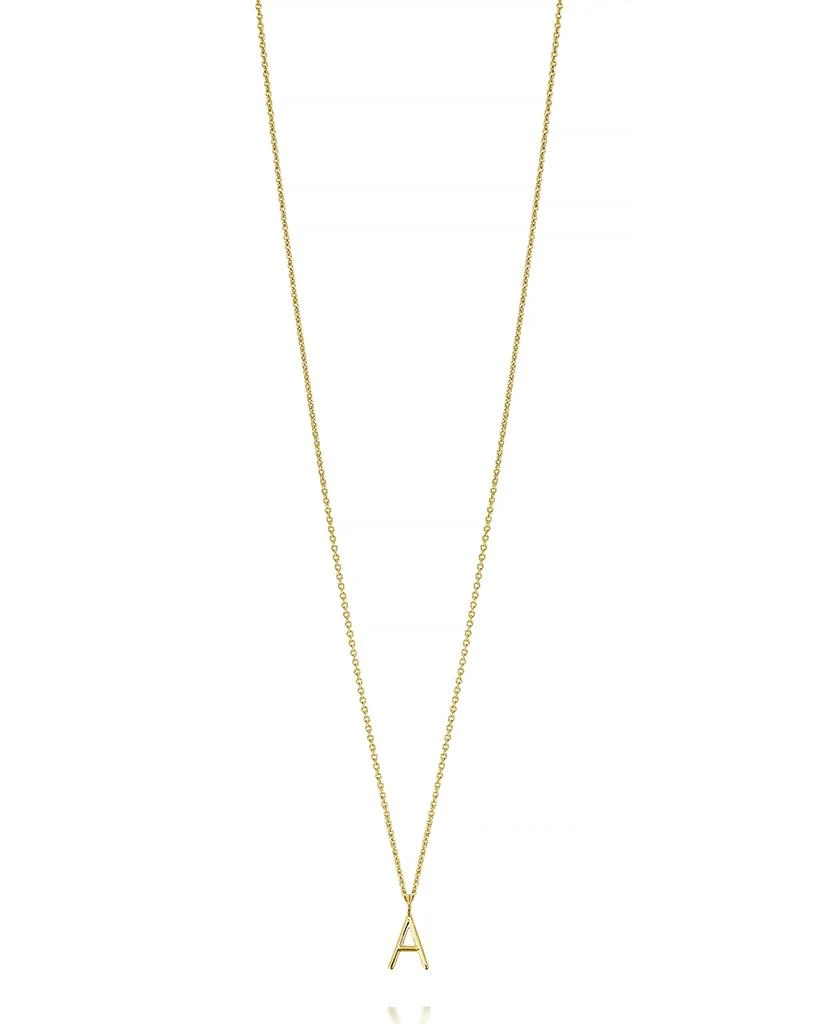 商品Sarah Chloe|Mini Amelia 14K Gold Initial Pendant Necklace,价格¥1892,第1张图片