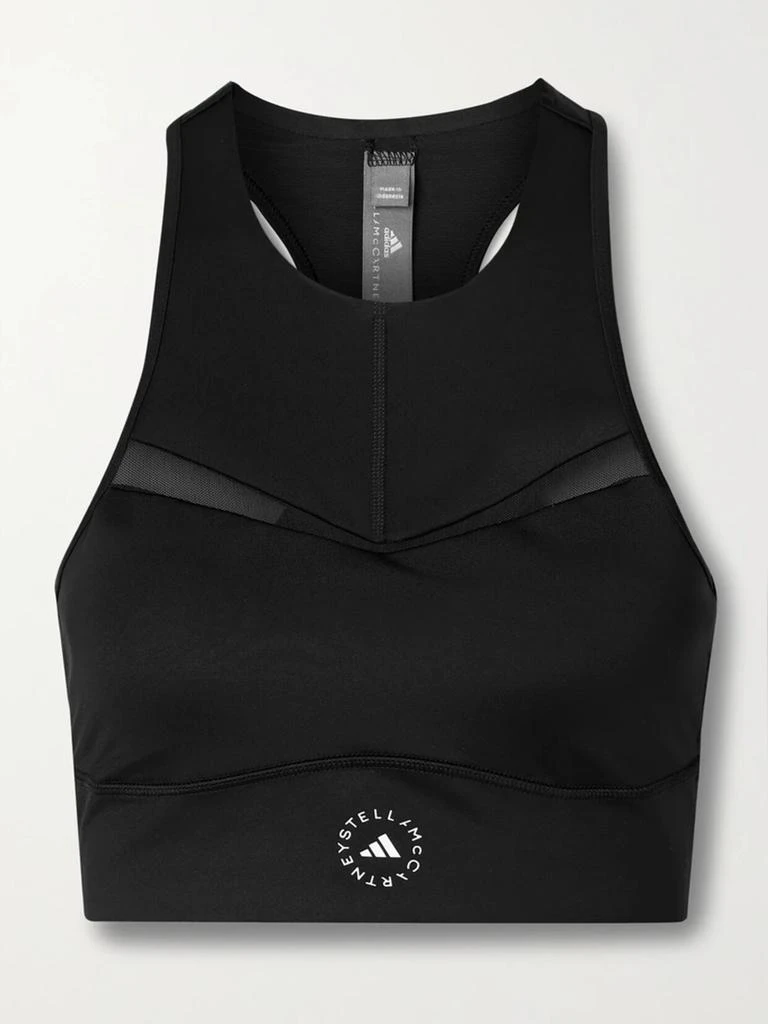 商品Adidas|Truepurpose 网布边饰印花弹力再生运动文胸,价格¥279,第1张图片