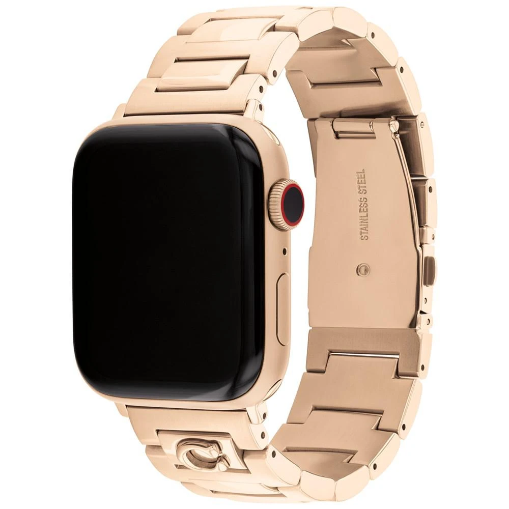 商品Coach|Rose Gold-Tone Bracelet for Apple Watch 42mm, 44mm, 45mm,价格¥859,第4张图片详细描述