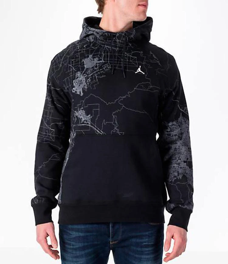 商品NIKE|Men's Air Jordan "City of Flight" Pullover Hoodie,价格¥195,第3张图片详细描述