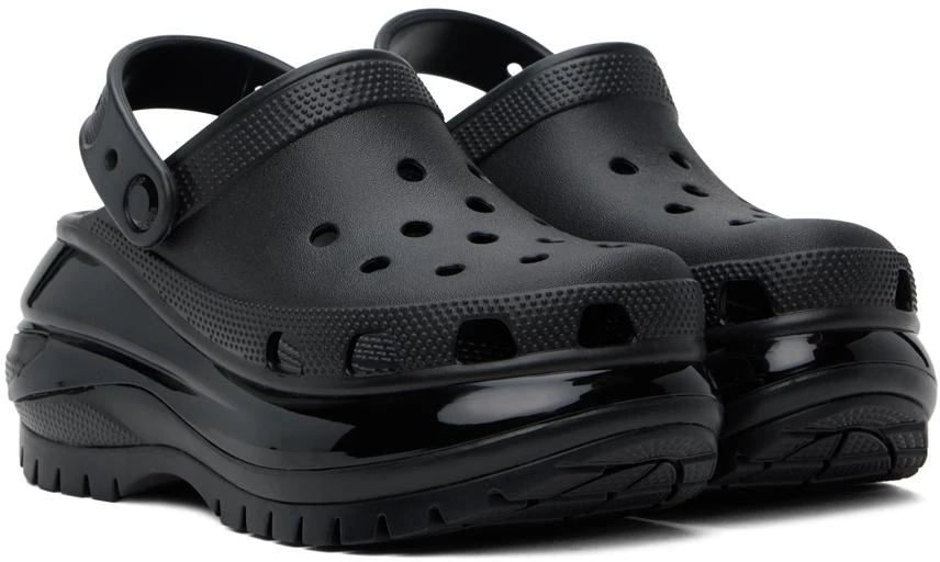 商品Crocs|Black Mega Crush Clogs,价格¥665,第4张图片详细描述