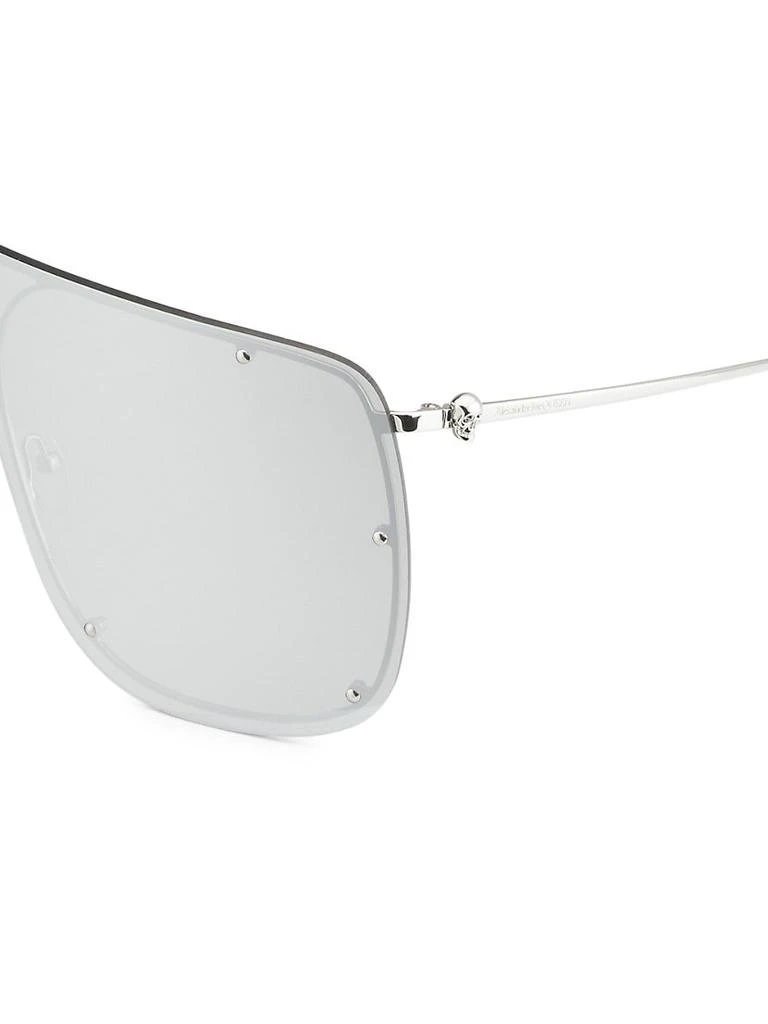 商品Alexander McQueen|Metal 99MM Shield Sunglasses,价格¥3713,第3张图片详细描述