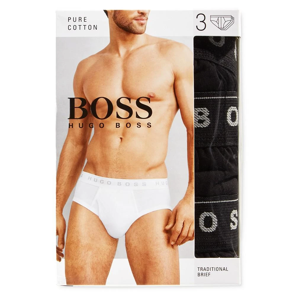 商品Hugo Boss|Men's Underwear, Traditional Classic Cotton Brief 3 Pack,价格¥217,第3张图片详细描述