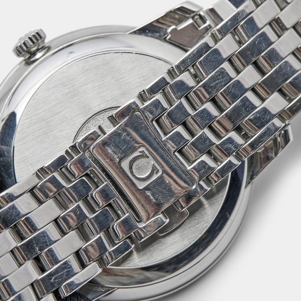 Omega Blue Stainless Steel Prestige De Ville 424.10.40.20.03.004 Men's Wristwatch 39.5 mm商品第8张图片规格展示