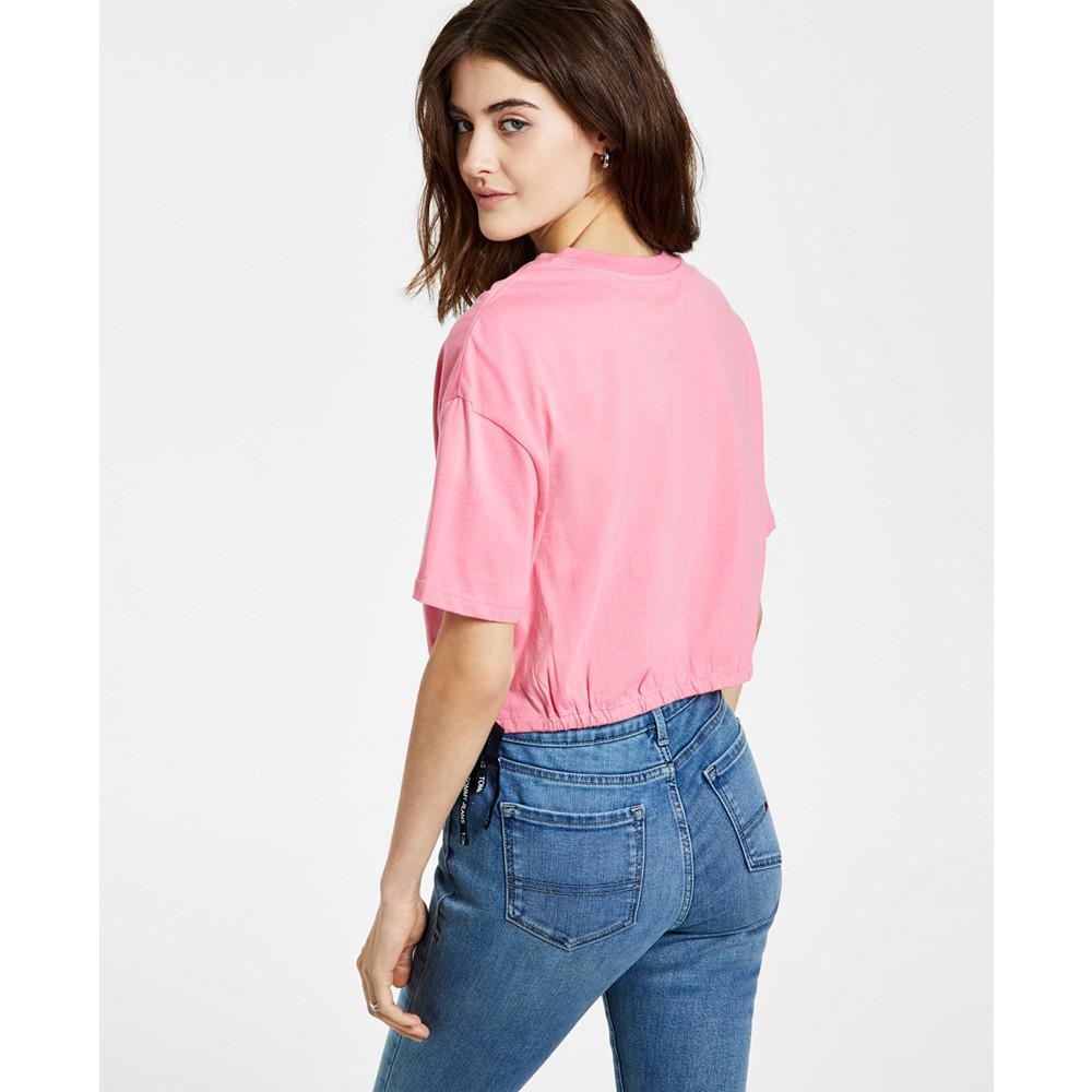 商品Tommy Jeans|Short Sleeve Cropped T-Shirt,价格¥174,第6张图片详细描述