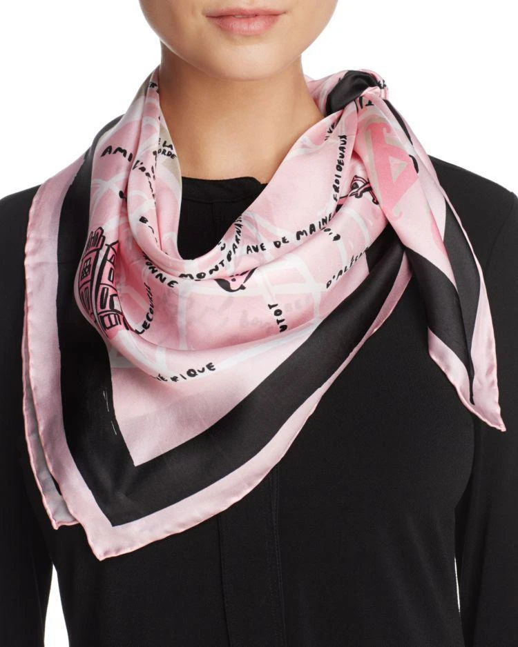 商品Kate Spade|Paris Map Silk Square Scarf,价格¥438,第1张图片