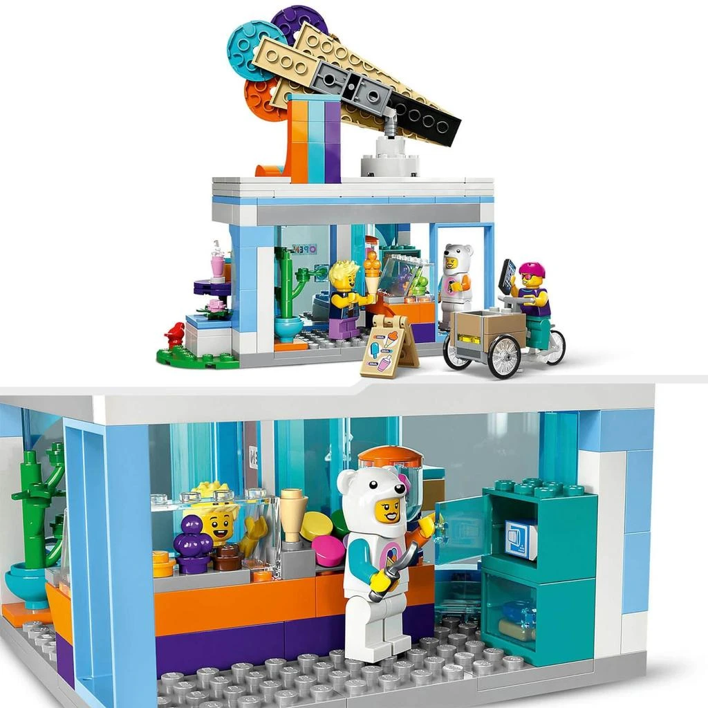 商品LEGO|LEGO City: Ice-Cream Shop Set with Toy Cart Bike (60363),价格¥328,第4张图片详细描述