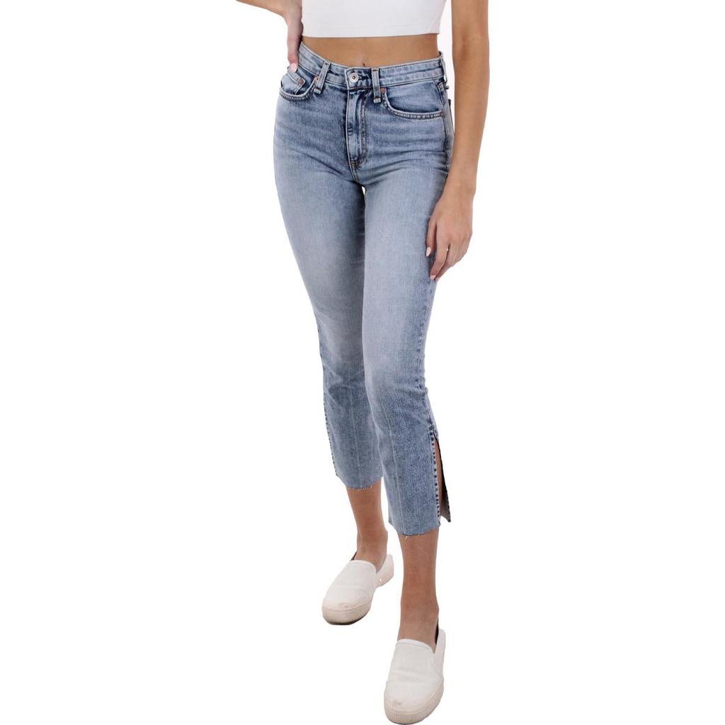 Rag & Bone Womens Nina High Rise Ankle Flare Jeans商品第1张图片规格展示